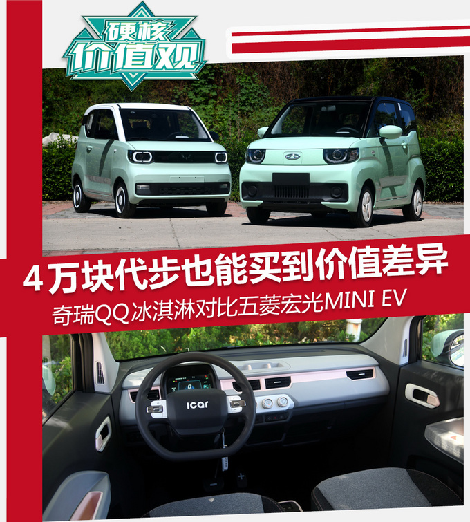 40,000 pieces of transportation can also buy the value difference, Chery QQ ice cream comparison Wuling Hongguang MINI EV-Figure 1